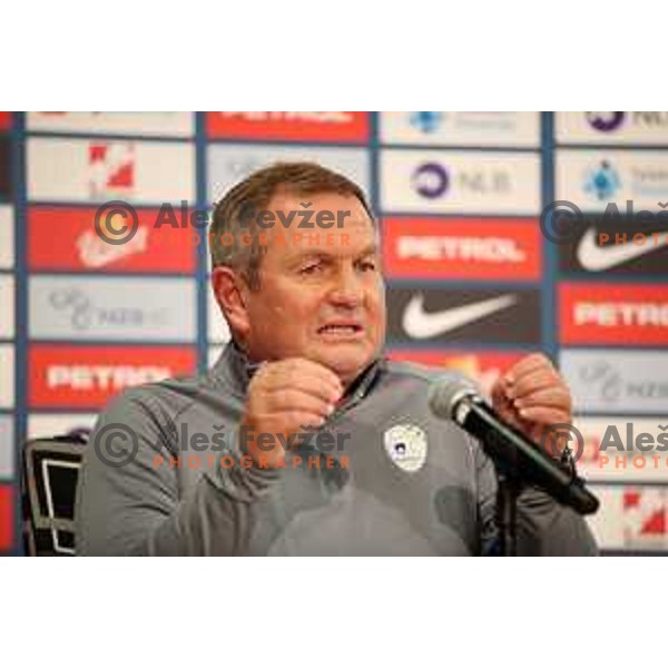 Matjaz Kek, Head coach of Slovenia Football team during press conference before first match in UEFA Nations League in Ljubljana, Slovenia on September 2, 2020