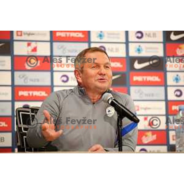 Matjaz Kek, Head coach of Slovenia Football team during press conference before first match in UEFA Nations League in Ljubljana, Slovenia on September 2, 2020