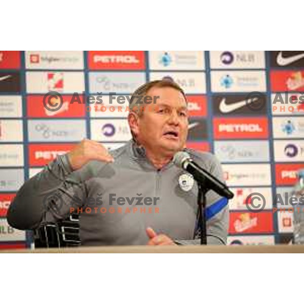 Matjaz Kek, Head coach of Slovenia Football team during press conference before first match in UEFA Nations League in Ljubljana, Slovenia on September 2, 2020