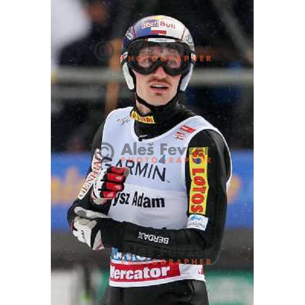 Adam Malysz (POL) at last ski flying competiton on Planica Flying Hill (215 Meters) in season 2007-2008. Planica, Slovenia 16.3.2008. Photo by Ales Fevzer 