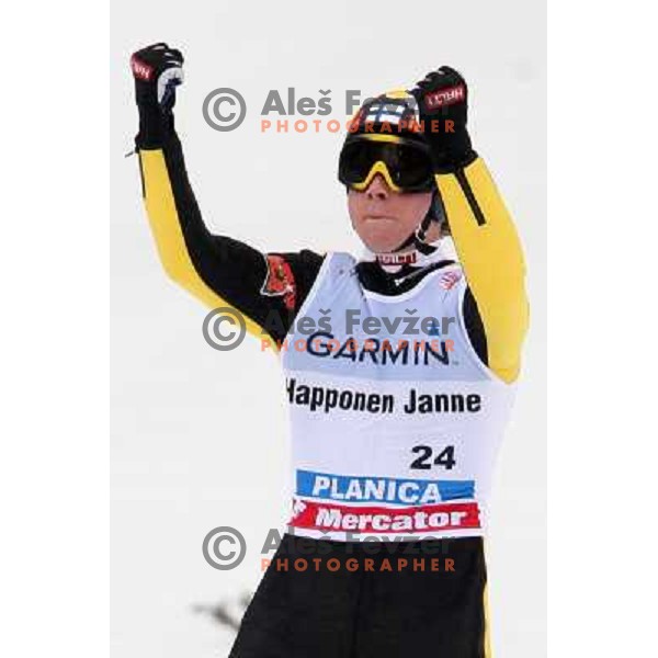 Janne Happonen (FIN) at last ski flying competiton on Planica Flying Hill (215 Meters) in season 2007-2008. Planica, Slovenia 16.3.2008. Photo by Ales Fevzer 