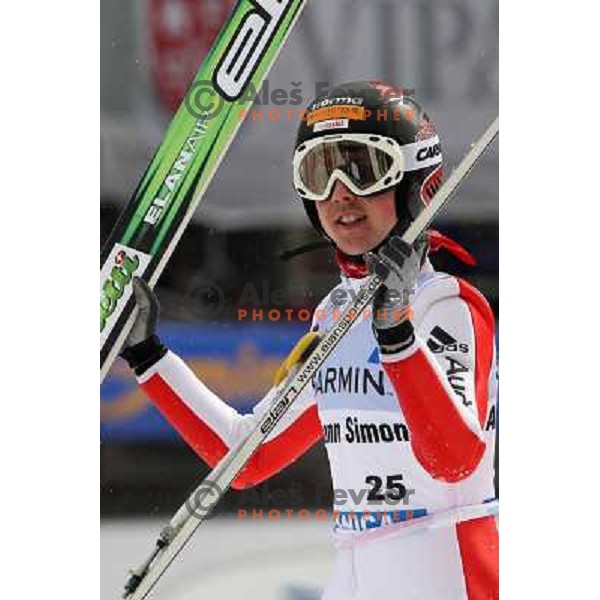 Simon Ammann (SUI) at last ski flying competiton on Planica Flying Hill (215 Meters) in season 2007-2008. Planica, Slovenia 16.3.2008. Photo by Ales Fevzer 
