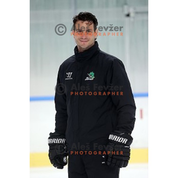 Gregor Poloncic, assistant coach of HK SZ Olimpija ice-hockey team for 2020-2021 season in Hala Tivoli, Ljubljana, Slovenia on September 7, 2020