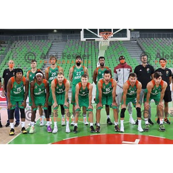 In action during friendly basketball match between Cedevita Olimpija and Bayern in SRC Stozice, Ljubljana, Slovenia on September 9, 2020