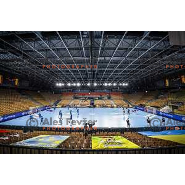 Arena Zlatorog prior to EHF Champions League handball match between Celje Pivovarna Lasko and Aalborg in Arena Zlatorog, Celje, Slovenia on September 16, 2020