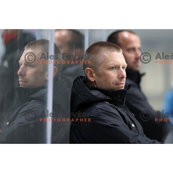 Mitja Sivic during Slovenian Cup Final ice-hockey match between SIJ Acroni Jesenice and MK Bled in Ljubljana, Slovenia on September 19, 2020