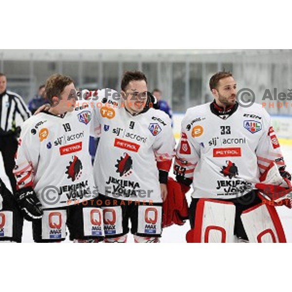 Zan Us during Slovenian Cup Final ice-hockey match between SIJ Acroni Jesenice and MK Bled in Ljubljana, Slovenia on September 19, 2020