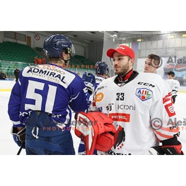 Zan Us during Slovenian Cup Final ice-hockey match between SIJ Acroni Jesenice and MK Bled in Ljubljana, Slovenia on September 19, 2020