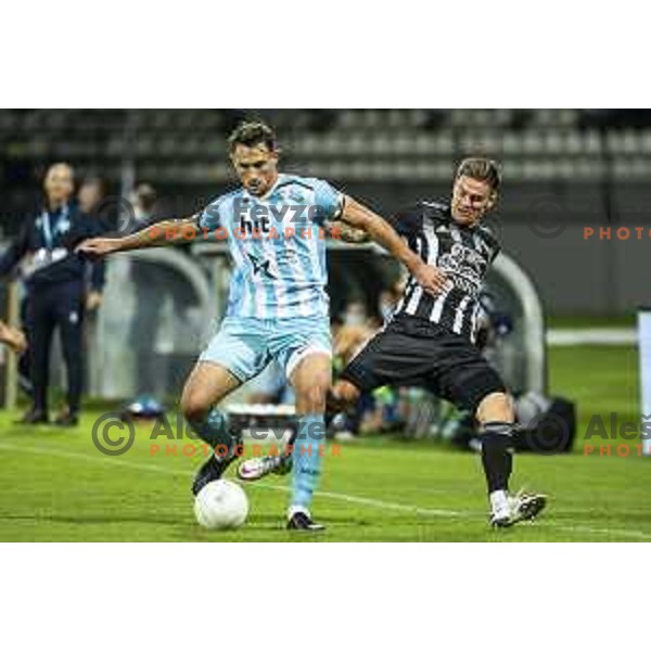 Luka Bobicanec in action during Prva liga Telekom Slovenije football match between Mura and Gorica in Fazanerija, Murska Sobota, Slovenia on September 20, 2020