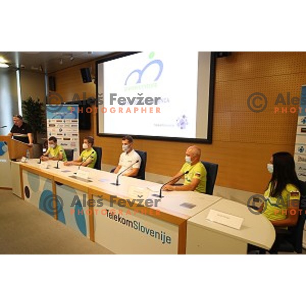 Andrej Hauptman during Slovenia Cycling team press conference in Ljubljana on September 22, 2020