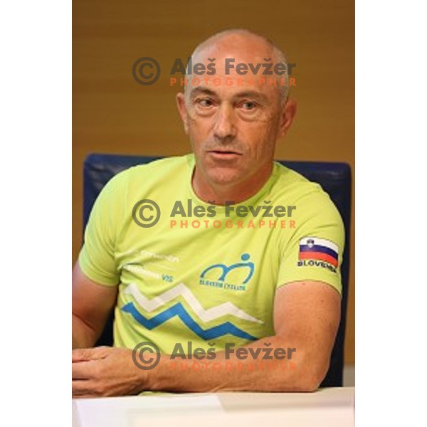 Gorazd Penko during Slovenia Cycling team press conference in Ljubljana on September 22, 2020