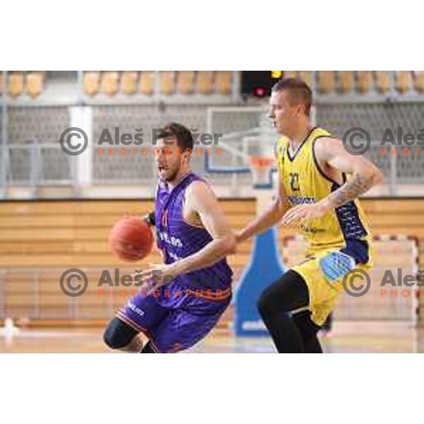 Blaz Mahkovic during 1.SKL basketball match between Koper Primorska and Helios Suns in Bonifika Arena, Koper on September 27, 2020