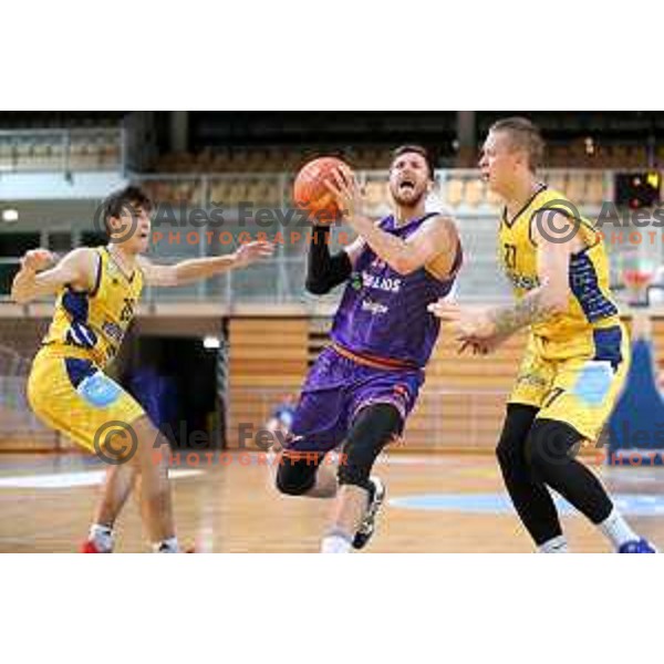 Blaz Mahkovic during 1.SKL basketball match between Koper Primorska and Helios Suns in Bonifika Arena, Koper on September 27, 2020