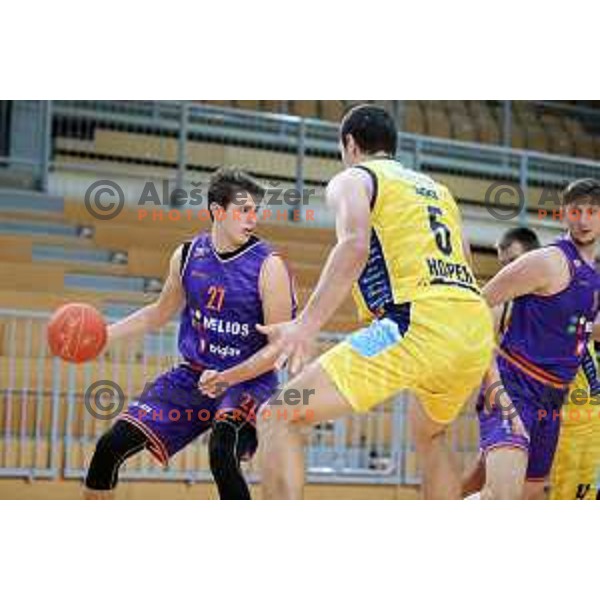 during 1.SKL basketball match between Koper Primorska and Helios Suns in Bonifika Arena, Koper on September 27, 2020