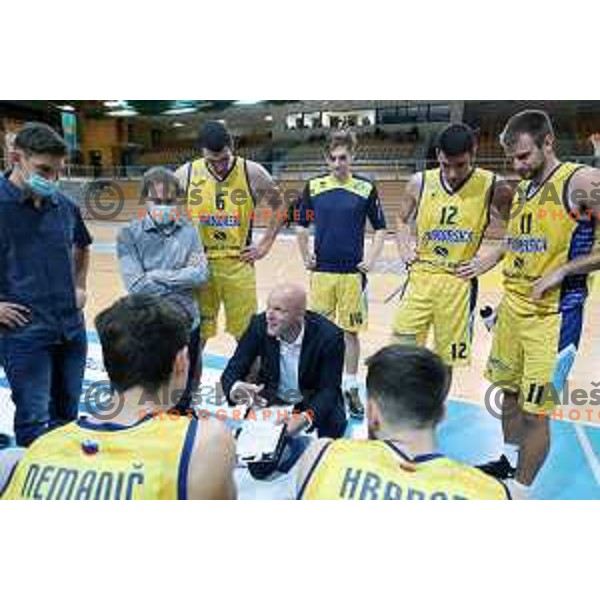 during 1.SKL basketball match between Koper Primorska and Helios Suns in Bonifika Arena, Koper on September 27, 2020