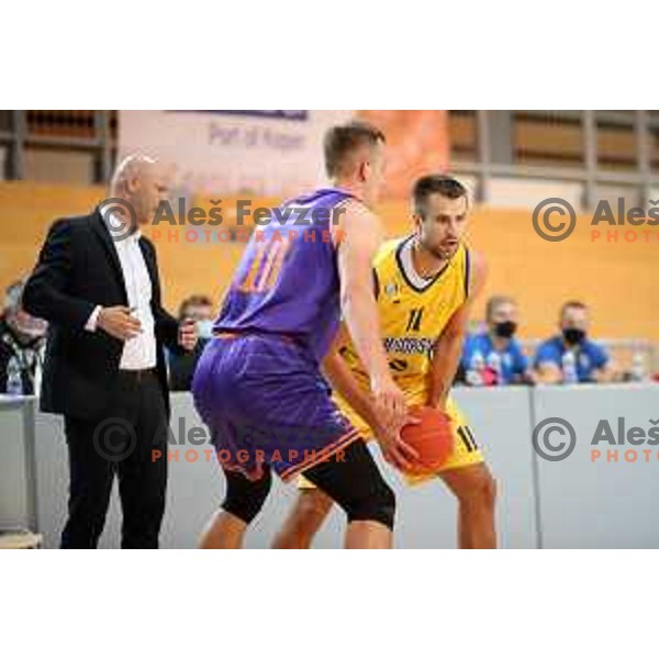 during 1.SKL basketball match between Koper Primorska and Helios Suns in Bonifika Arena, Koper on September 27, 2020