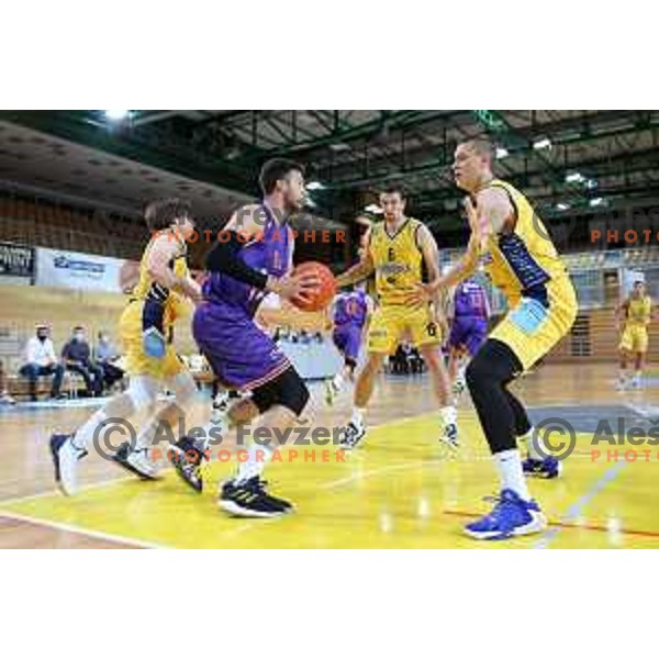 Blaz Mahkovic during 1.SKL basketball match between Koper Primorska and Helios Suns in Bonifika Arena, Koper on September 27, 2020
