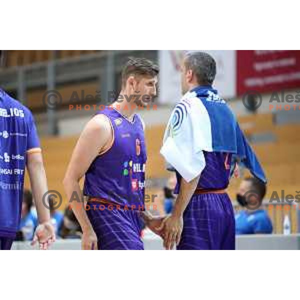 Gezim Morina during 1.SKL basketball match between Koper Primorska and Helios Suns in Bonifika Arena, Koper on September 27, 2020