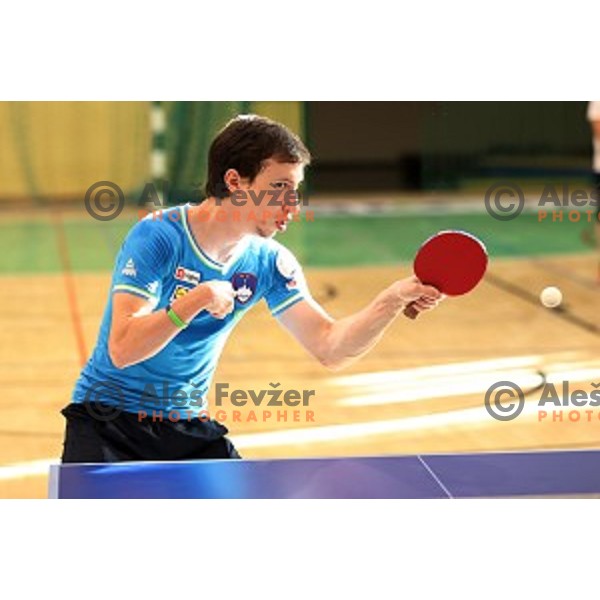 Luka Trtnik during Day of Sports with members of Slovenia Paraolympic team in Zalec sports hall on September 28, 2020