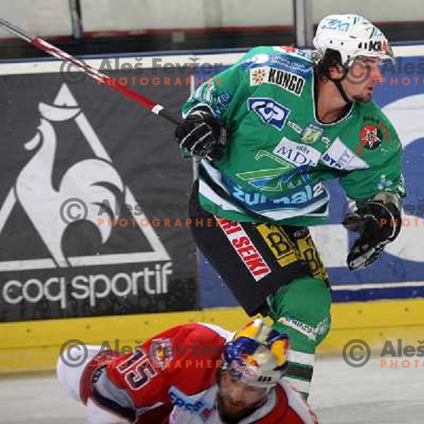 Brendan Yarema at ice-hockey game ZM Olimpija-Red Bulls Salzburg in fourth game of the Final of EBEL league, played in Ljubljana, Slovenia 20.3.2008 