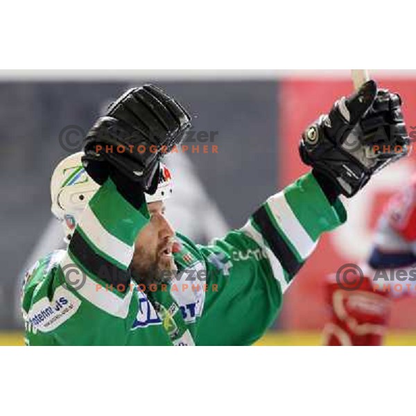 Nik Zupancic at ice-hockey game ZM Olimpija-Red Bulls Salzburg in fourth game of the Final of EBEL league, played in Ljubljana, Slovenia 20.3.2008 