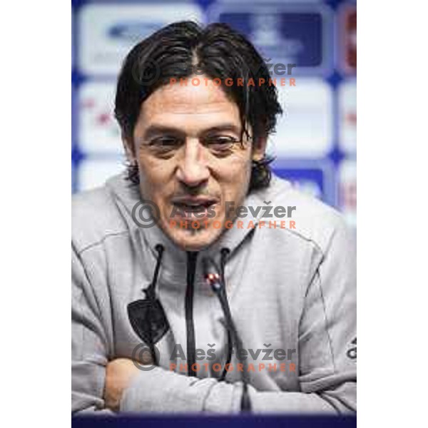 Mauro Camoranesi, head coach of Maribor during NK Maribor press conference prior to football derby against Olimpija Ljubljana in Ljudski vrt, Maribor, Slovenia on October 2, 2020
