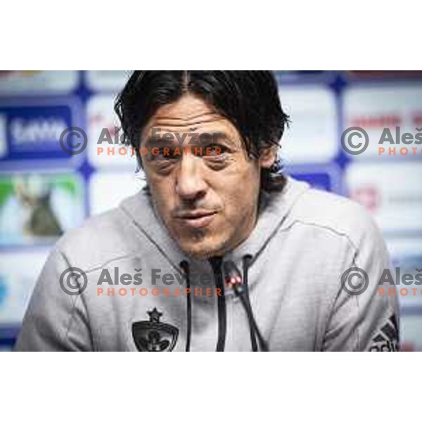 Mauro Camoranesi, head coach of Maribor during NK Maribor press conference prior to football derby against Olimpija Ljubljana in Ljudski vrt, Maribor, Slovenia on October 2, 2020