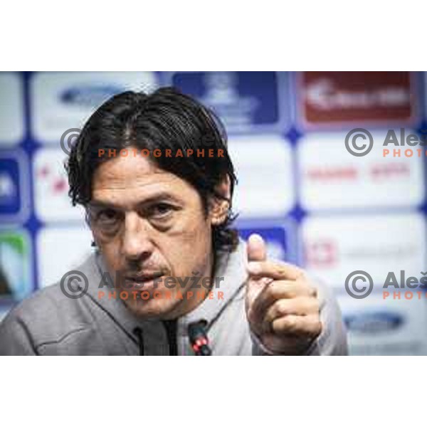 Mauro Camoranesi, head coach of Maribor during NK Maribor press conference prior to football derby against Olimpija Ljubljana in Ljudski vrt, Maribor, Slovenia on October 2, 2020