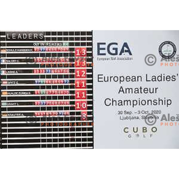 Paula Schulz-Hanssen (GER), winner of European Ladies Amateur Championship at Cubo golf course, Ljubljana, Slovenia on October 3, 2020