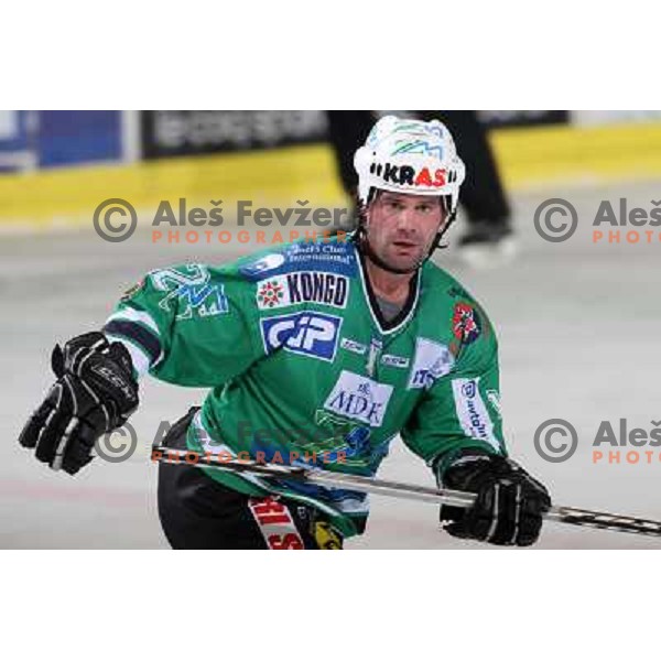 Todd Elik (12) at ice-hockey game ZM Olimpija-Red Bulls Salzburg in the Final of EBEL league, played in Ljubljana, Slovenia 20.3.2008. ZM Olimpija won the game 4:3 and leads series 3:1. Photo by Ales Fevzer 
