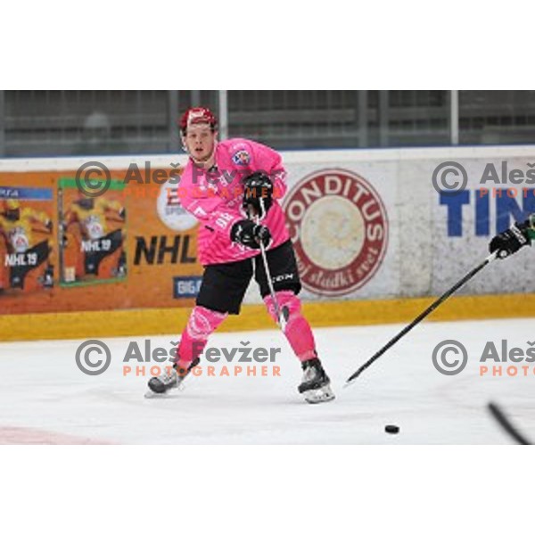 Blaz Tomazevic during Alps league ice-hockey match between Acroni Jesenice and SZ Olimpija in Podmezakla Hall, Jesenice, Slovenia on October 8, 2020