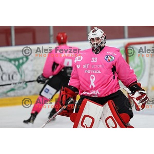 Zan Us during Alps league ice-hockey match between Acroni Jesenice and SZ Olimpija in Podmezakla Hall, Jesenice, Slovenia on October 8, 2020