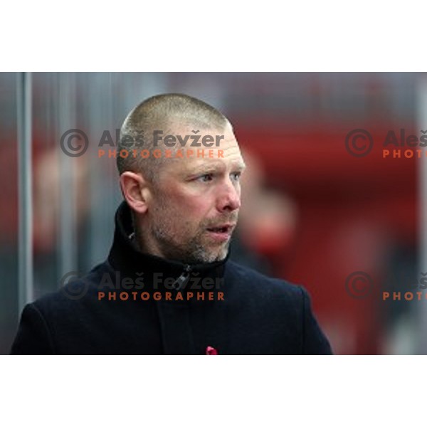 Mitja Sivic during Alps league ice-hockey match between Acroni Jesenice and SZ Olimpija in Podmezakla Hall, Jesenice, Slovenia on October 8, 2020