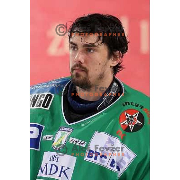 Alex Westlund at ice-hockey game ZM Olimpija-Red Bulls Salzburg in the Final of EBEL league, played in Ljubljana, Slovenia 20.3.2008. ZM Olimpija won the game 4:3 and leads series 3:1. Photo by Ales Fevzer 