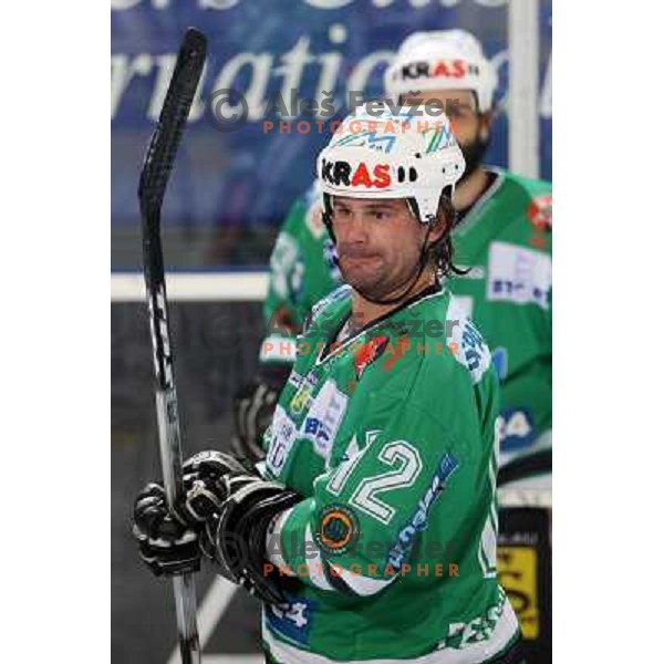 Todd Elik at ice-hockey game ZM Olimpija-Red Bulls Salzburg in the Final of EBEL league, played in Ljubljana, Slovenia 20.3.2008. ZM Olimpija won the game 4:3 and leads series 3:1. Photo by Ales Fevzer 