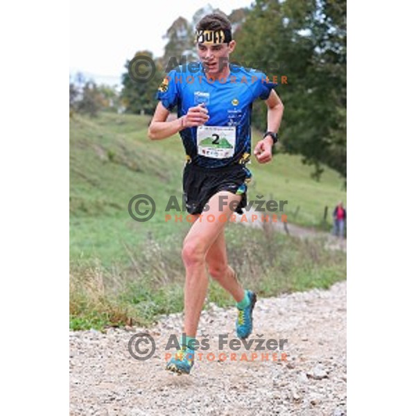 Sylvian Cachard (FRA), winner of Smarna gora mountain race in Ljubljana, Slovenia on October 10, 2020