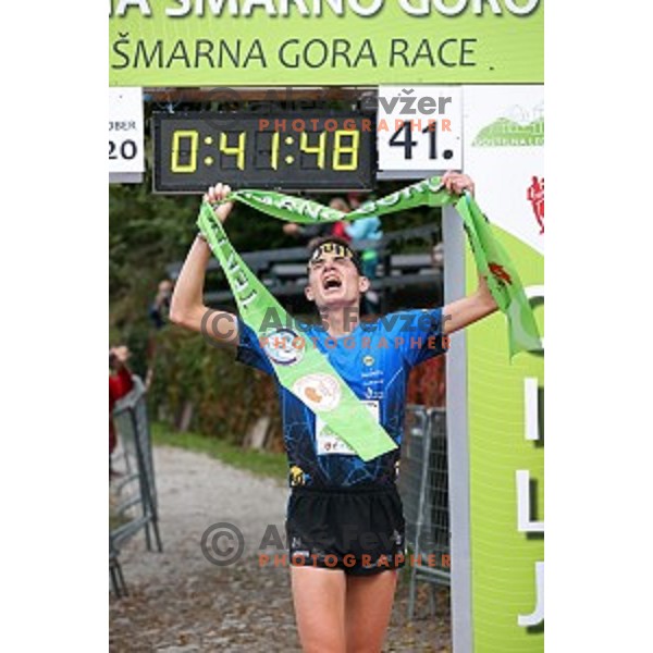 Sylvian Cachard (FRA), winner of Smarna gora mountain race in Ljubljana, Slovenia on October 10, 2020