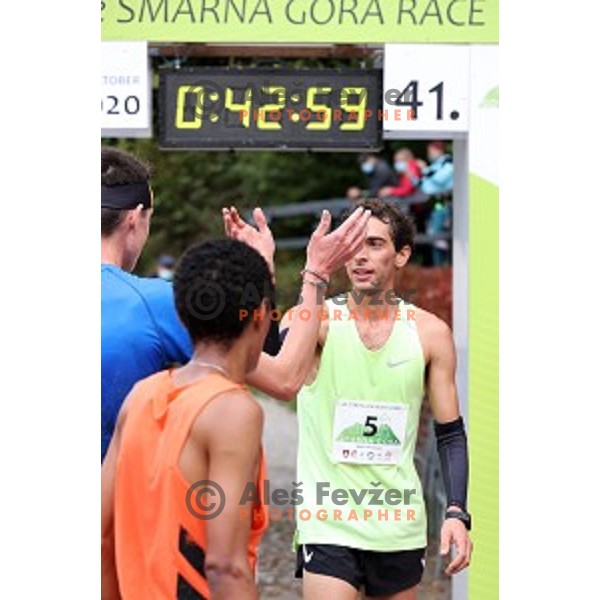 Cesare Maestri (ITA), third placed at Smarna gora mountain race in Ljubljana, Slovenia on October 10, 2020