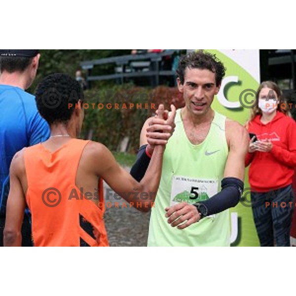 Cesare Maestri (ITA), third placed at Smarna gora mountain race in Ljubljana, Slovenia on October 10, 2020