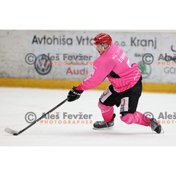 Nik Sirovnik of SIJ Acroni Jesenice during Alps league ice-hockey match between SIJ Acroni Jesenice and Steel Wings Linz in Podmezakla Hall, Jesenice, Slovenia on October 10, 2020