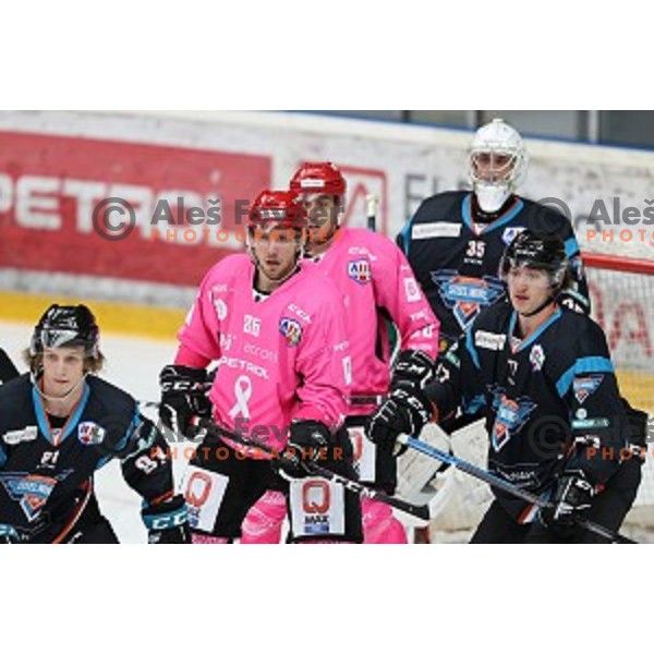 Timotej Kocar of SIJ Acroni Jesenice during Alps league ice-hockey match between SIJ Acroni Jesenice and Steel Wings Linz in Podmezakla Hall, Jesenice, Slovenia on October 10, 2020
