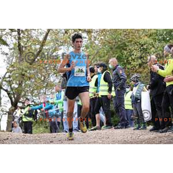 Isaco Costa competes at Smarna gora mountain race in Ljubljana, Slovenia on October 10, 2020