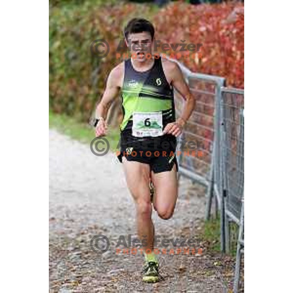 Alexandre Fine competes at Smarna gora mountain race in Ljubljana, Slovenia on October 10, 2020