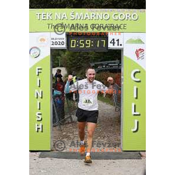 competes at Smarna gora mountain race in Ljubljana, Slovenia on October 10, 2020