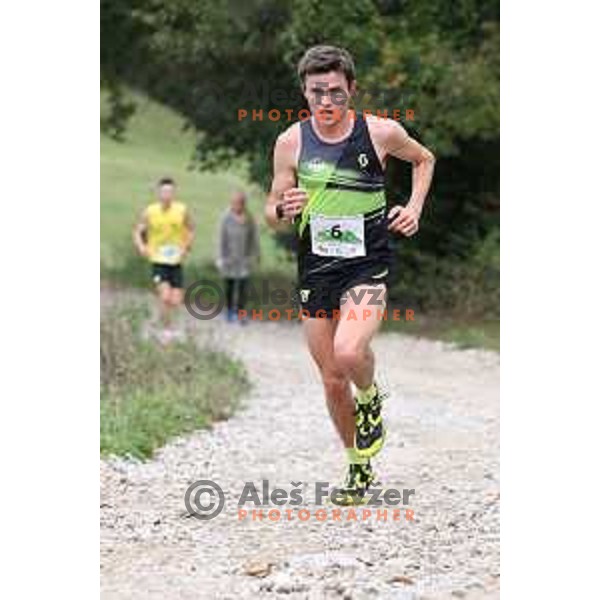 Alexandre Fine competes at Smarna gora mountain race in Ljubljana, Slovenia on October 10, 2020