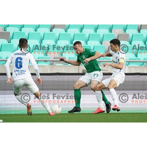 Djordje Ivanovic in action during Prva Liga Telekom Slovenije 2020-2021 football match between Olimpoija and Celje in SRC Stozice, Ljubljana, Slovenia on October 18, 2020