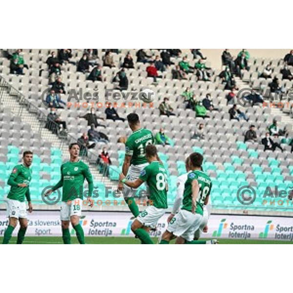 in action during Prva Liga Telekom Slovenije 2020-2021 football match between Olimpoija and Celje in SRC Stozice, Ljubljana, Slovenia on October 18, 2020