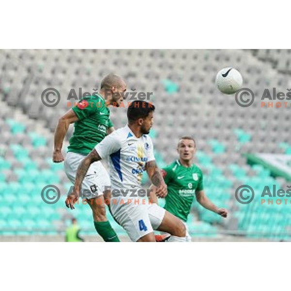Angel Lyaskov in action during Prva Liga Telekom Slovenije 2020-2021 football match between Olimpoija and Celje in SRC Stozice, Ljubljana, Slovenia on October 18, 2020