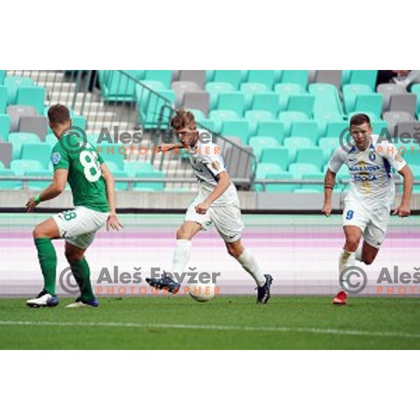Matic Vrbanec in action during Prva Liga Telekom Slovenije 2020-2021 football match between Olimpoija and Celje in SRC Stozice, Ljubljana, Slovenia on October 18, 2020