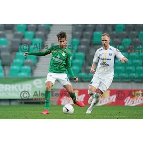 Mihail Caimacov during Prva Liga Telekom Slovenije 2020-2021 football match between Olimpija and Celje in SRC Stozice, Ljubljana, Slovenia on October 18, 2020